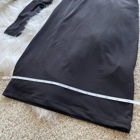 Black Bodycon Dress with Front Lace Up Size Small - Picture 8 of 8